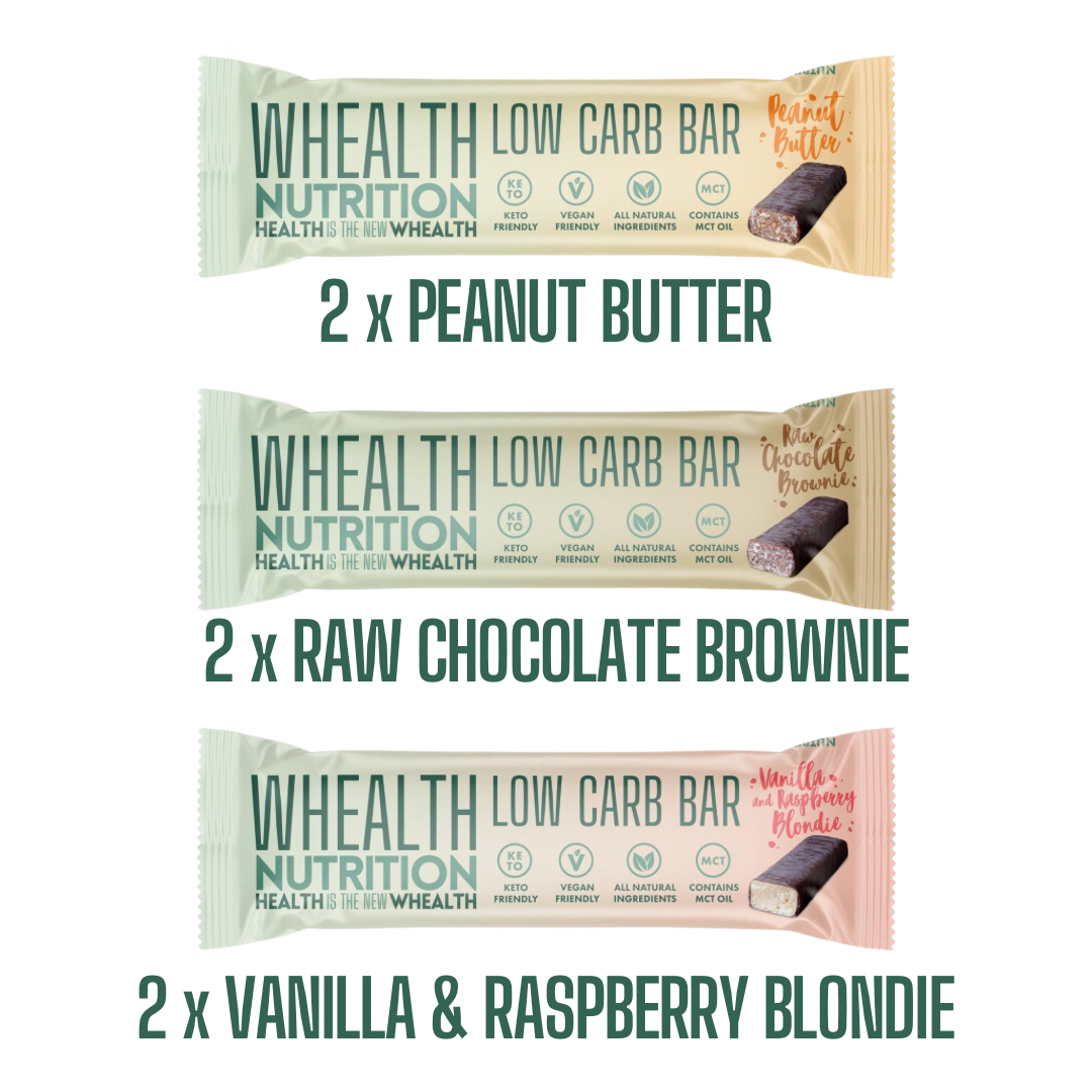 LOW CARB BAR SAMPLE BOX - 6 x 55G