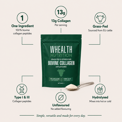 GRASS-FED & HYDROLYSED BOVINE COLLAGEN PEPTIDES - 400G