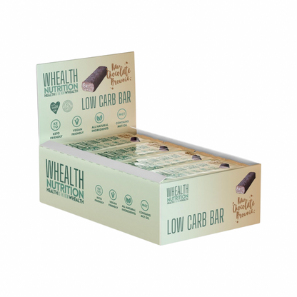 RAW CHOCOLATE BROWNIE LOW CARB BAR - 12 x 55G