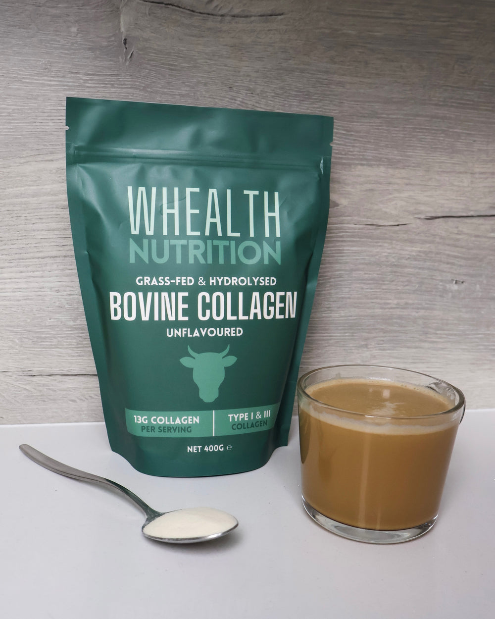 GRASS-FED & HYDROLYSED BOVINE COLLAGEN PEPTIDES - 400G